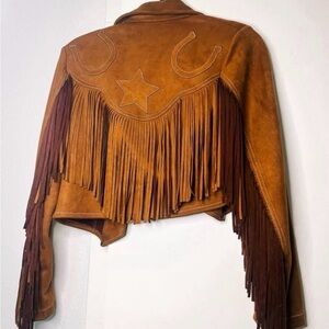 Horseshoe & stars Fringe Jacket